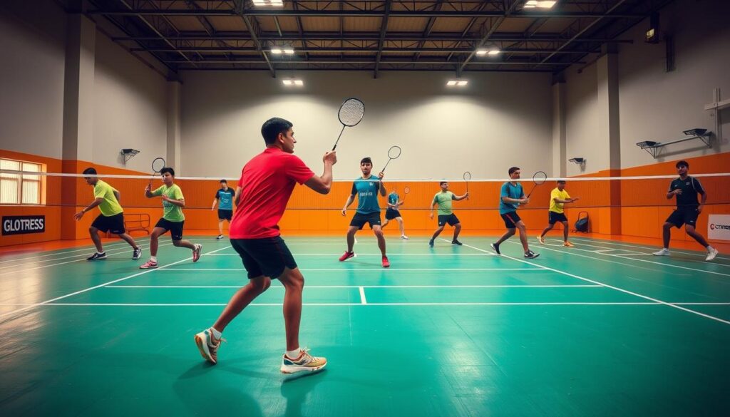 Badminton training drills